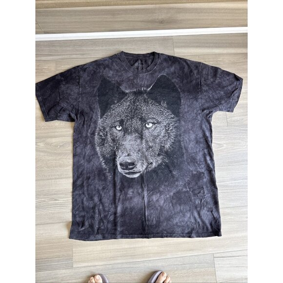 The‎ Mountain Wolf Wolves T-Shirt Short Sleeve Gray Black Tie Dye Mens 2XL Lot 2 - Picture 8 of 14